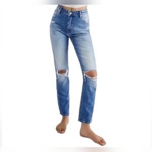 Rolla’s Miller Mid-High Rise Slim Jeans Distressed, size 31